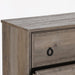 Modern Gray 4 Drawer Dresser, Textured Borders