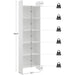 White 6-Tier Bookshelf for Home Display Storage