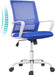 Pink Ergonomic Office Chair with Wheels and Support