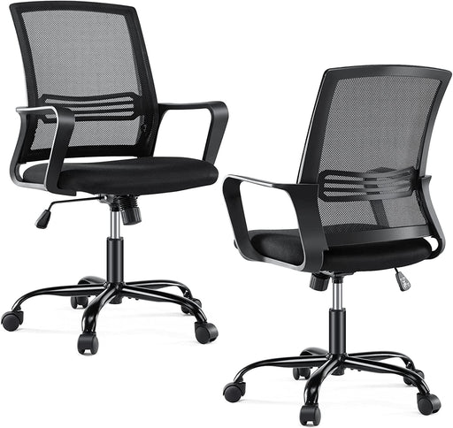 Ergonomic Mid-Back Office Chair with Lumbar Support