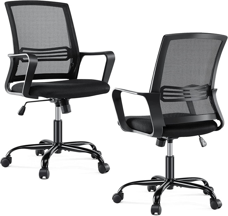 Ergonomic Mid-Back Office Chair with Lumbar Support