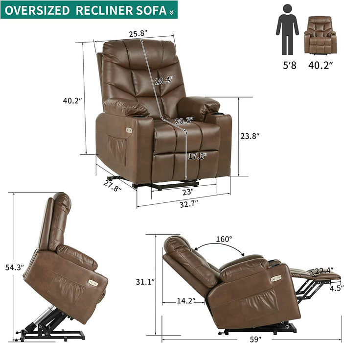 Electric Power Lift Recliner Chair for Elderly