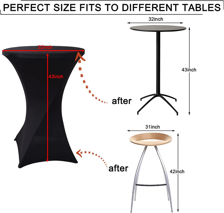Fitted Hightop Tablecloth for Cocktail Table