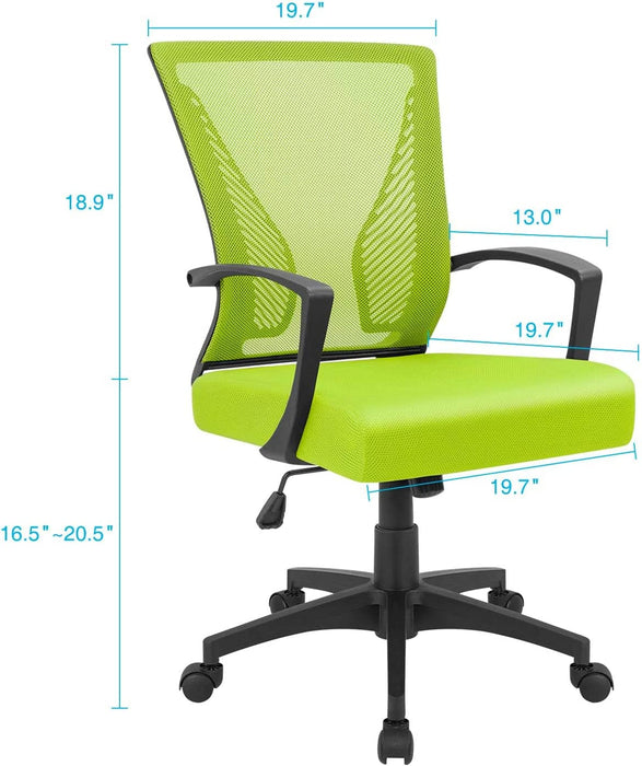 Cyan Ergonomic Office Chair with Armrests