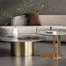 Gold Mid-Century Glam Nesting Coffee Table Set of 2