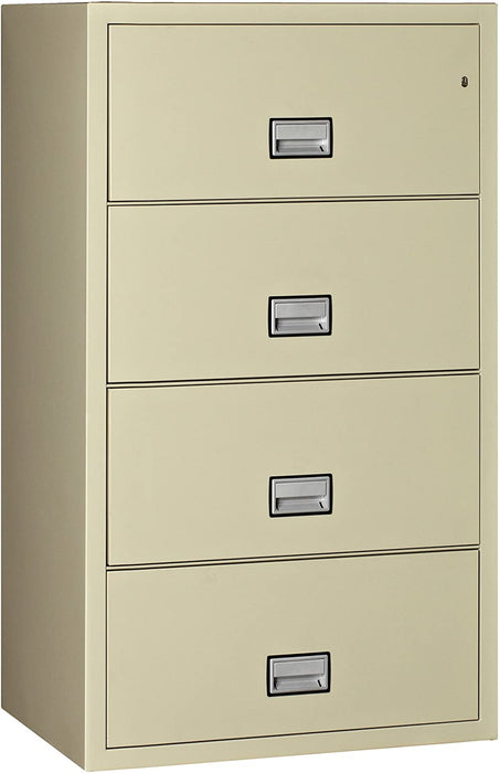 Fireproof 4-Drawer Cabinet with Lock and Seal