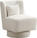 Comfy Ivory Swivel Chair for Any Room