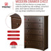 Fremont 5-Drawer Chest in Espresso