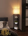 4-Tier Corner Shelf Floor Lamp with 3 Color Temperatures
