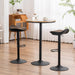 YOUNIKE Black Adjustable Counter Height Bar Stools (Set/2)