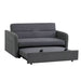 Gray Loveseat Sofa with Pull-Out Bed