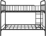 Twin Metal Bunk Bed with Trundle, Silver