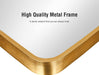 Glassless Gold Full Length Floor Mirror with Stand