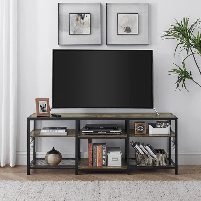 70-Inch TV Stand with 3-Tier Shelves