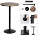 Bistro Pub Table with MDF Top, Obsidian