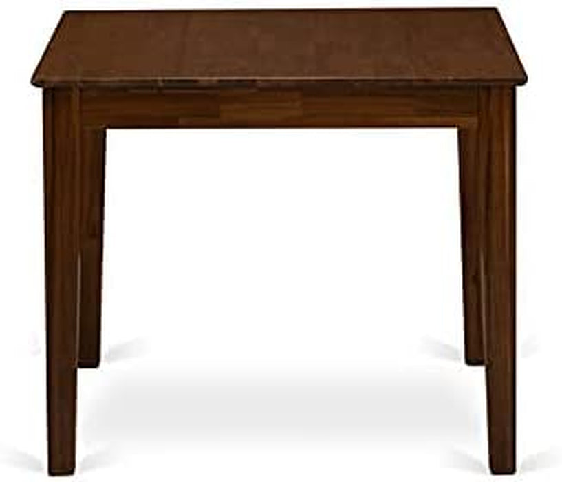 Modern Antique Square Tabletop Dining Table (Walnut)