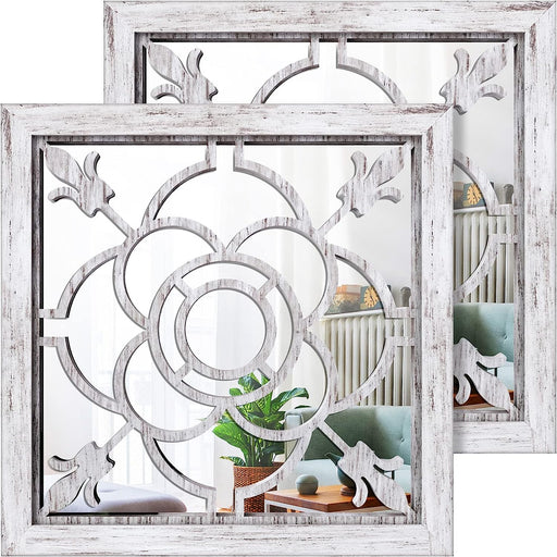 Farmhouse Wall Decorative Mirrors for Living Room & Entryway