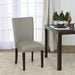 Light Grey Classic Upholstered Accent Dining Chair