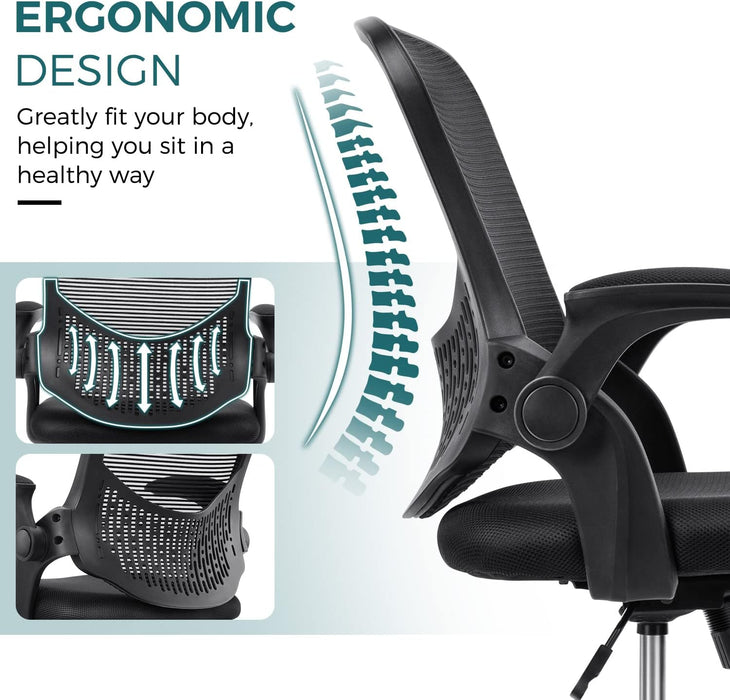 Ergonomic Swivel Task Chair for Home Office