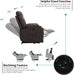 Power Lift Recliner Chair with Massage and Heat