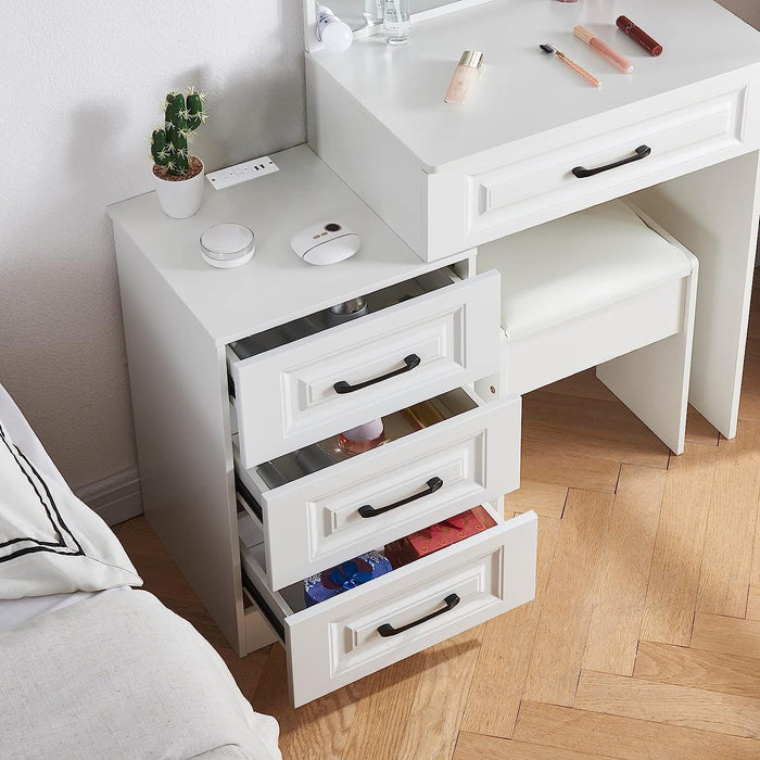 White Vanity Dressing Table with LED Lights