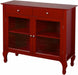 Wood and Glass Doors Buffet Sideboard Server Cabinet