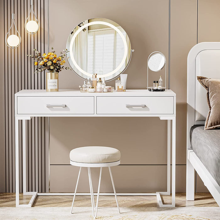 White Vanity Table Dressing Desk