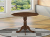 Modern DLT-AWA-TP round Wood Dining Table, Walnut Finish