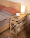 Rattan Nightstand with Flip Top and Storage Drawer