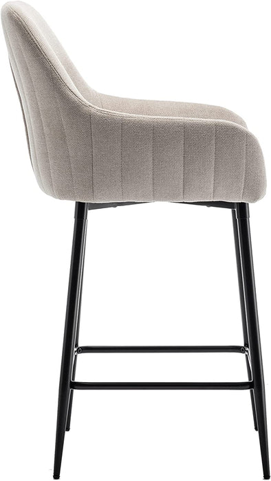 Premium Upholstered Bar Chairs, Set of 2