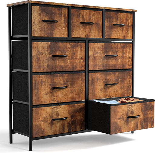 Tall Fabric Storage Tower Dresser with 9 Drawers