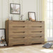 Modern 4 Drawer Dresser with Cut-Out Handles