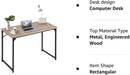 Modern Nature Computer Desk with Metal Frame