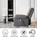 Grey Linen Electric Power Lift Recliner with Massage & Heat