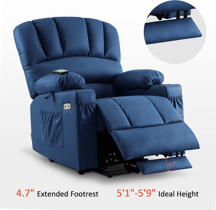 Electric Power Lift Recliner Chair with Massage and Heat (7095)