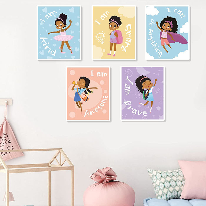 Motivational Black Girl Posters for Girls Room