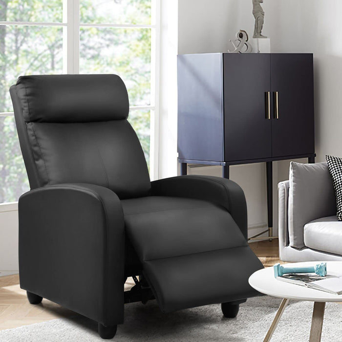 Adjustable Recliner Chair with Full Back Contour and Footrest