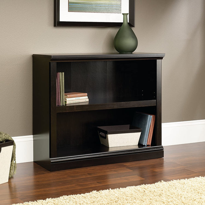 Estate Black Bookcase with 2 Shelves