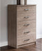 Signature Design by Ashley Flannia 5 Drawer Chest