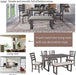 6-Piece Rustic Wood Dining Set