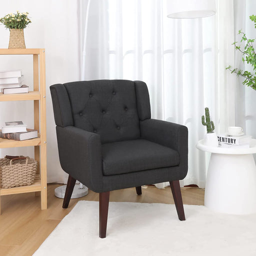 Button-Tufted Accent Chair for Comfy Living Room