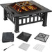 18'' H X 32'' W Wood Burning Outdoor Fire Pit Table