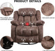 Massage Swivel Rocker Recliner with Heat and Vibration