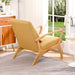 Coarse Linen Accent Chair for Modern Living