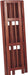 Mahogany Folding Bookcase, 3 Shelves (New)