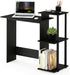 Compact Desk with Square Shelves for Home Office