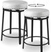 Cushioned Swivel Counter Height Stools, Set of 2