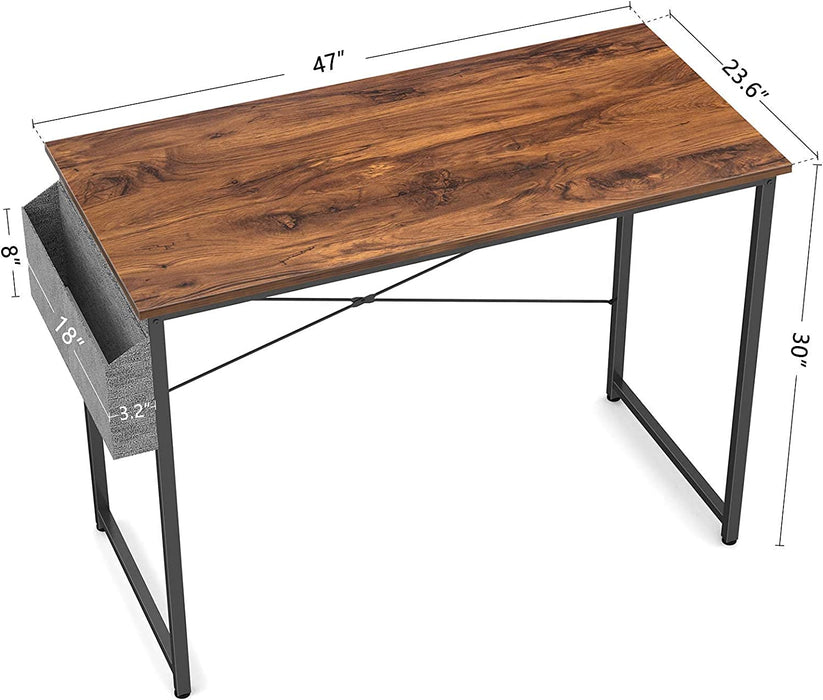 47-Inch Modern Computer Desk with Storage Bag