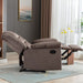 Oversized Classic Manual Recliner Sofa (Brown)