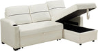 82″ Reversible Sleeper Sectional with Storage Chaise